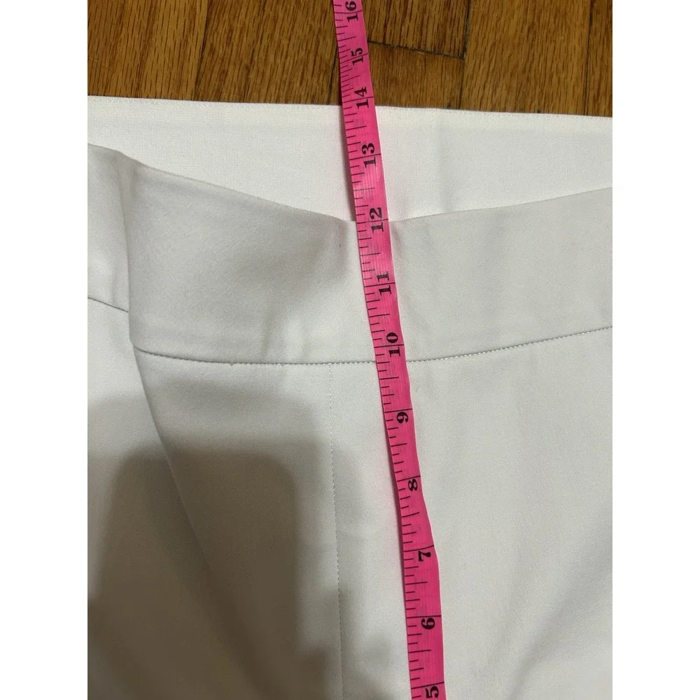 Spanx Pants Women's Classic White Stretch Slimming Slim Straight Size 1X